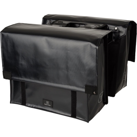 Dubbele fietstas Cargo Tarpaulin 46L Zwart
