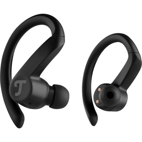 Teufel AIRY SPORTS TWS True Wireless bluetooth oortjes Oplaadcase Zwart