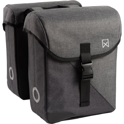 Dubbele fietstas Bagagetas 800 24L Zwart/Grijs
