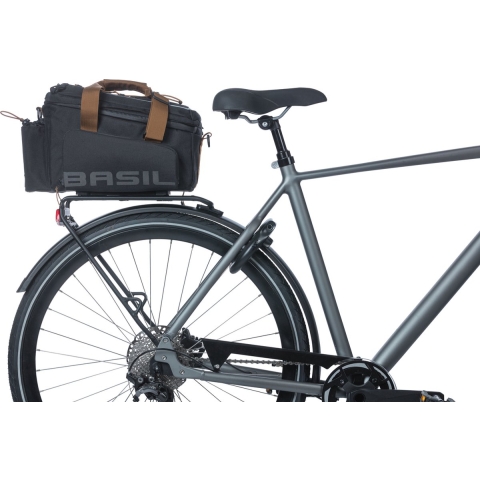 Miles Trunkbag XL Pro 9-36L Bagagedragertas Black Brown