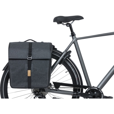 Dubbele fietstas Urban Dry Double Bag MIK 50L Charcoal Melee