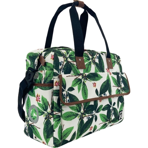 Dubbele fietstas Metropolis 34L Green Leaves