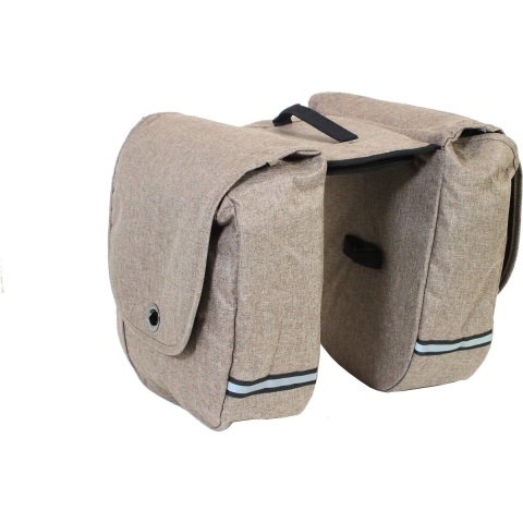 Dubbele Fietstas Pick-Up 23L Bruin