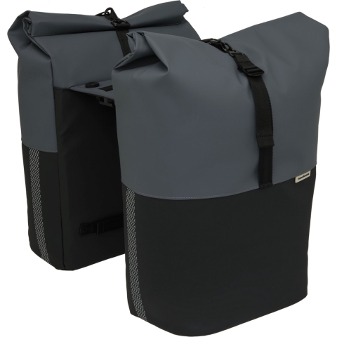 Dubbele fietstas Nyborg MIK 34L Dark Grey/Black