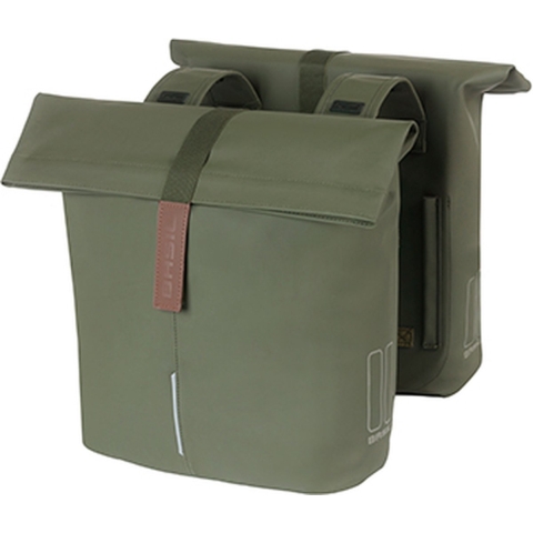 Dubbele fietstas City Moss Green 32L