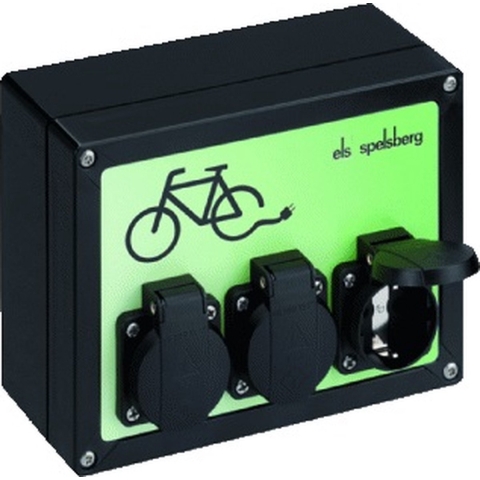 3-voudig Fietsoplaadstation LED