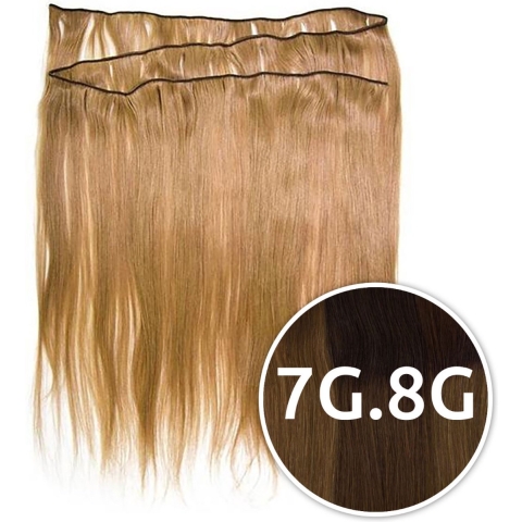 Balmain - Backstage Weft - Human Hair - 7G.8G Ombre Dark Brown - 40 cm