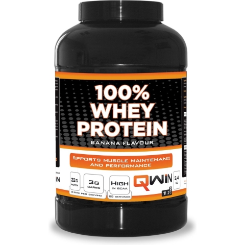 QWIN 100% Whey Protein Banana - 2400 gr