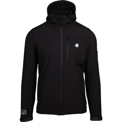 Gorilla Wear Foster Softshell Jas - Zwart - 4XL