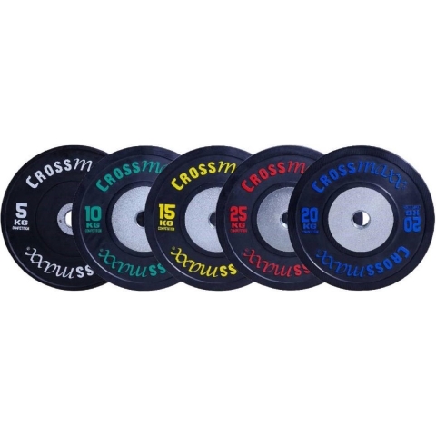 Lifemaxx Crossmaxx Competition Bumper Plate - Halterschijf - Zwart -  50 mm - 10 kg