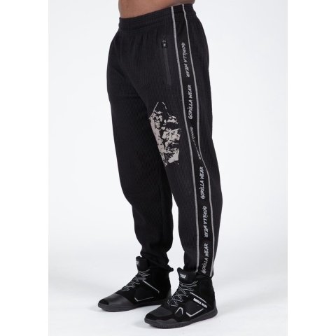 Gorilla Wear Buffalo Old School Trainingsbroek - Zwart / Grijs - 4XL/5XL