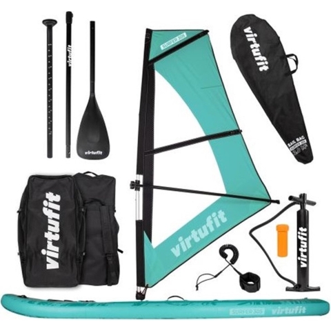 Virtufit Supboard Surfer 305 - Turquoise - Inclusief Windzeil en accessoires