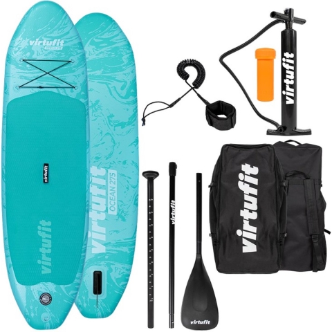 VirtuFit Supboard Ocean 275 - Turquoise - Met accessoires en draagtas
