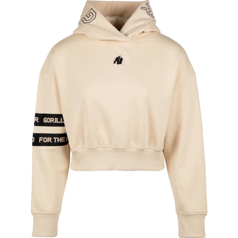 Gorilla Wear Tracey Cropped Hoodie - Beige - XS