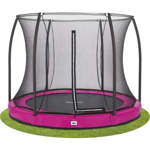 Salta Comfort Edition Ground Trampoline met Veiligheidsnet - 305 cm - Roze