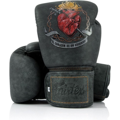 Fairtex The Heart Of Warrior Premium (Kick)bokshandschoenen - Zwart - 14 oz