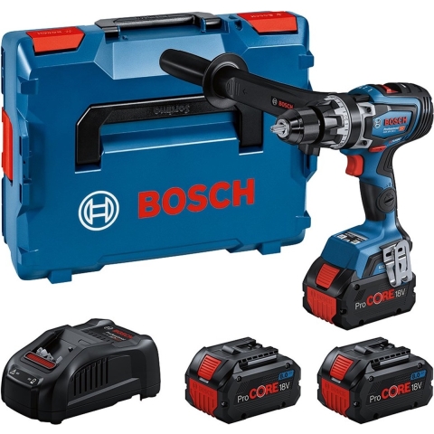 Bosch GSB18V-150 18V Li-ion Accu Schroefboormachine Set (3x 8Ah Accu) In L-Boxx