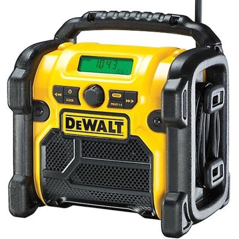DeWalt DCR020 10.8-18V Li-Ion Accu Bouwradio - DAB+ - Werkt Op Netstroom&Accu