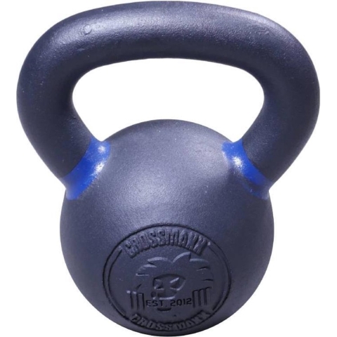 Lifemaxx Crossmaxx Kettlebell - Gietijzer met Poedercoating - 12 kg