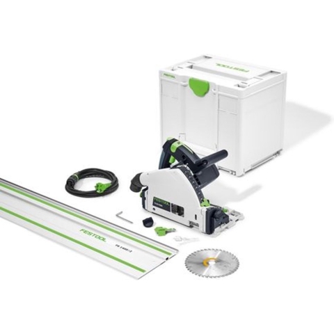 Festool TS 55 FEBQ-Plus-FS Invalcirkelzaagmachine Incl. Geleiderail In Systainer - 1200W - 160mm