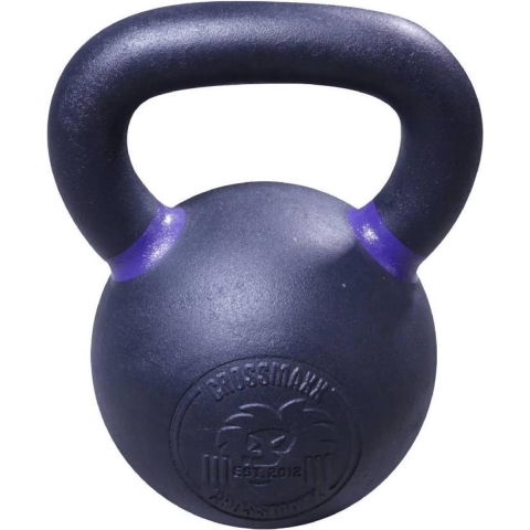 Lifemaxx Crossmaxx Kettlebell - Gietijzer met Poedercoating - 20 kg