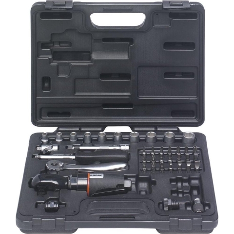 RODAC 1/4"- 3/8"ratelsleutelset in koffer