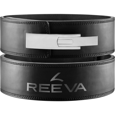 Reeva Carbon Leer Lifting Belt - Halterriem - Zwart