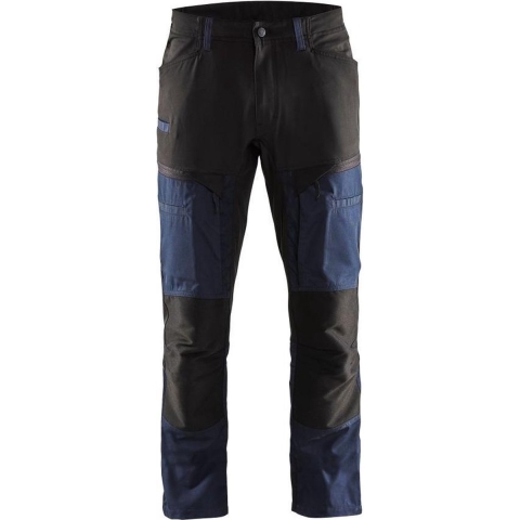 Blåkläder 1456 Service Werkbroek Met Stretch - Donker Marineblauw/zwart - 48 (M)