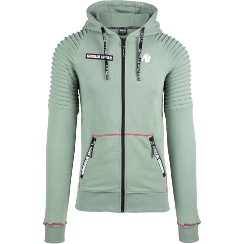 Gorilla Wear Georgia Zipped Hoodie - Groen - M