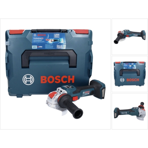 Bosch GWX 18 V-15 SC 18V Li-Ion Accu BiTurbo X-LOCK Haakse Slijper Body In L-Boxx - 125 Mm - Variabel - Koolborstelloos
