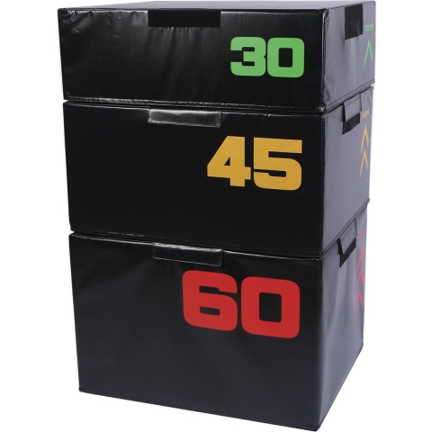 Toorx Fitness Soft Plyobox - Set van 3 - Stapelbaar met Klittenband
