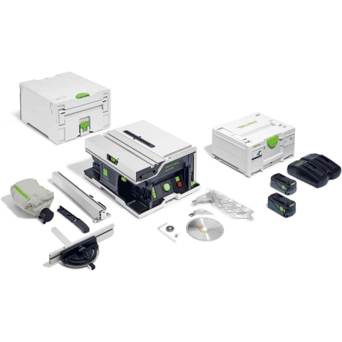 Festool CSC SYS 50 EBI-Plus 36V (2x18V) Accu Tafelcirkelzaag Set (2x 5,0Ah) Incl. Accessoires