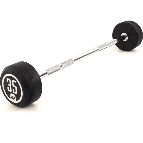 Muscle Power Vaste Halterstang Rubber - 35 kg