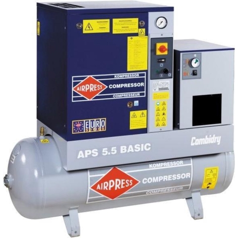 AIRPRESS 400V schroefcompressor combi dry APS 5.5 basic