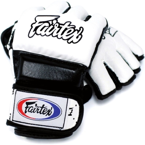 Fairtex MMA Handschoenen - Wit/Zwart - XL