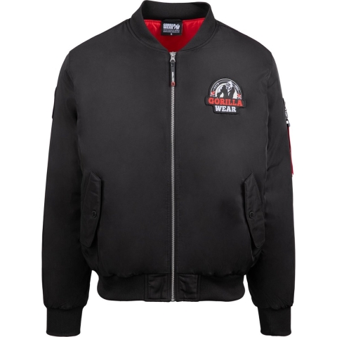 Gorilla Wear Covington Bomber Jacket - Zwart - XL