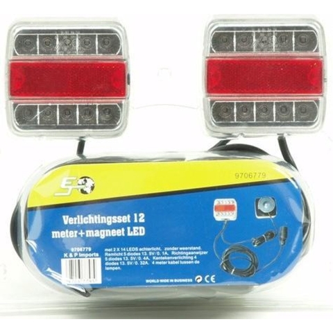 Verlichtingsset + magneet 12 meter LED