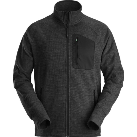 Snickers 8042 Fleecejack FlexiWork - Zwart - Maat S