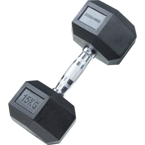 Lifemaxx Crossmaxx Hexagon Dumbbell - 17,5 kg