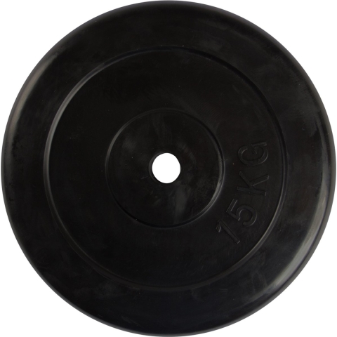 VirtuFit Rubberen Halterschijf - Halter gewicht - 30 mm - 15 kg