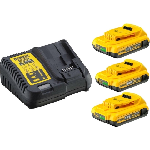 DeWALT DCB115D3 18V Li-Ion Accu Starterset (3x 2.0Ah) + Lader