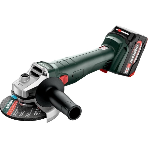 Metabo W 18 L 9-125 18V Li-Ion Accu-slijper Set (2x Li-Power 4.0Ah) In MetaBox