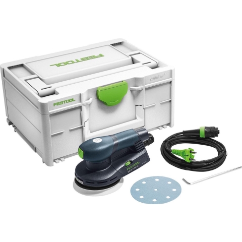 Festool ETS EC 125/3 EQ-Plus Excenterschuurmachine Systainer - 400W - 125mm - Koolborstelloos