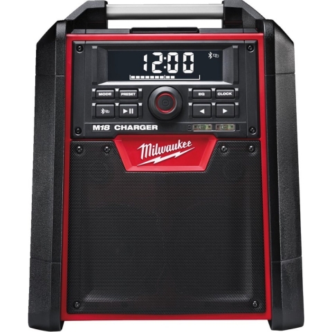 Milwaukee M18 RC-0 18V Li-Ion Accu Bouwradio Met Laadfunctie - Werkt Op Netstroom&Accu