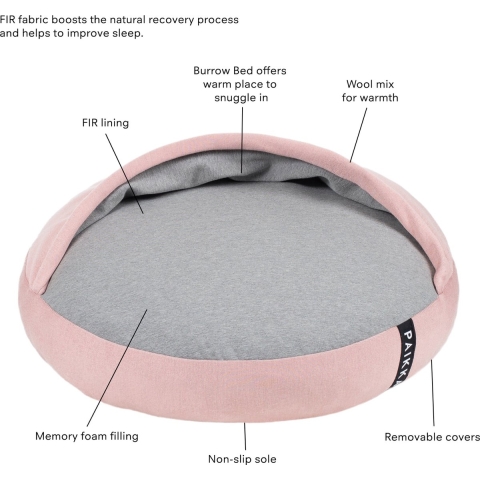PAIKKA Recovery Burrow Bed - Roze - 90 cm