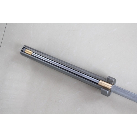 Muscle Power Olympische Crossfit Bar - Zwart/Chroom - 220 cm