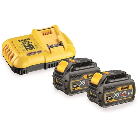 DeWALT DCS7485T2 18V / 54V XR FlexVolt Li-Ion Accu Tafelzaag Set (2x 6.0Ah Accu) - 210 X 30mm - Koolborstelloos