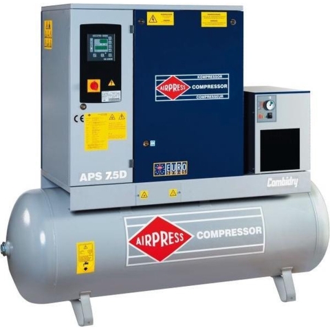 AIRPRESS 400V schroefcompressor combi 7.5 DRY