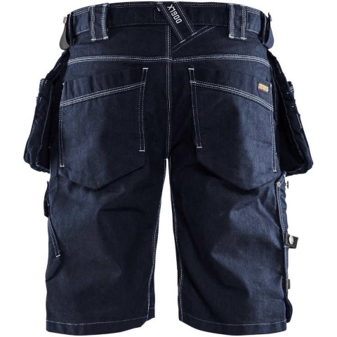 Blåkläder X1900 Werkbroek Kort Denim Stretch 1992 - Marineblauw - Maat 52 (L)