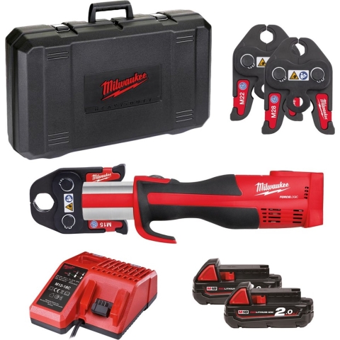 Milwaukee M18 BLHPT-202C M-SET 18V Li-Ion Accu Perstang Set (2x 2.0Ah Accu) In Koffer - Koolborstelloos